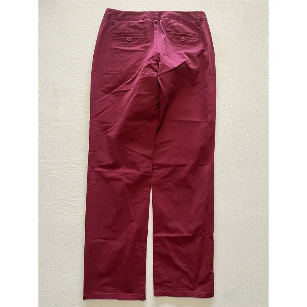 NEW Bonobos‎ 30 x 30 Red Flex Cotton Twill Straight Stretch Washed Chinos Pants